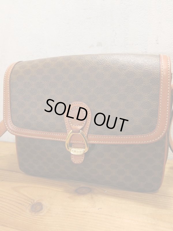美品 CELINE セリーヌ マカダム ショルダーバッグ メッセンジャーバッグ CELINE】セリーヌ マカダム ショルダーバッグ 中古の通販