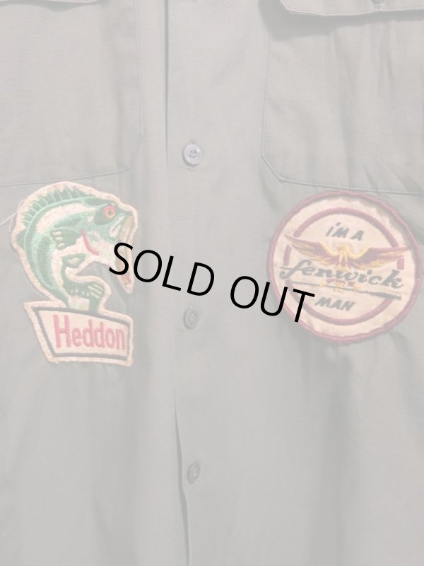 画像7: 70s Vintage FLIPTAIL garcia Heddon fenwick Bass ビンテージ バスフィッシング パッチ シャツ