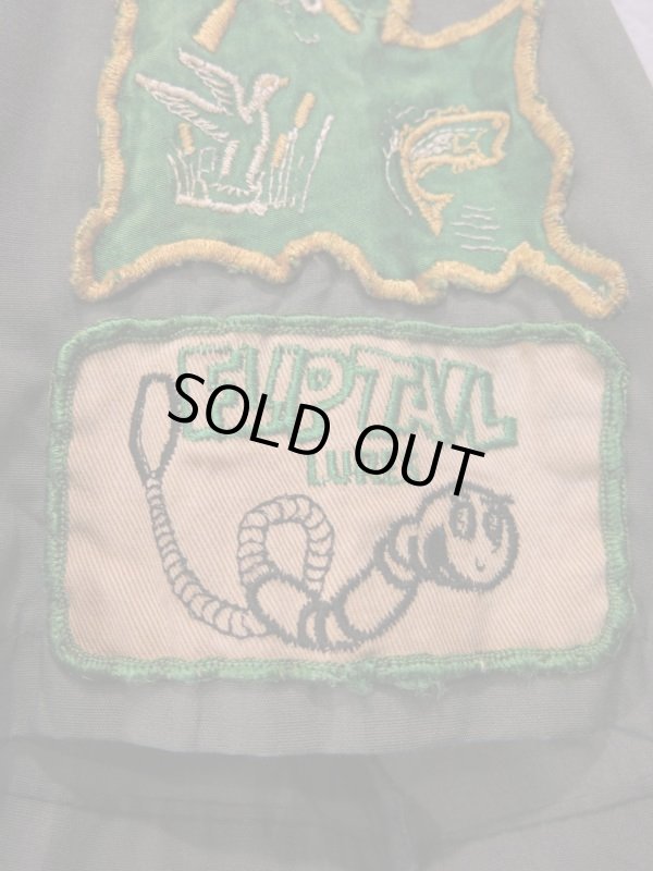 画像3: 70s Vintage FLIPTAIL garcia Heddon fenwick Bass ビンテージ バスフィッシング パッチ シャツ