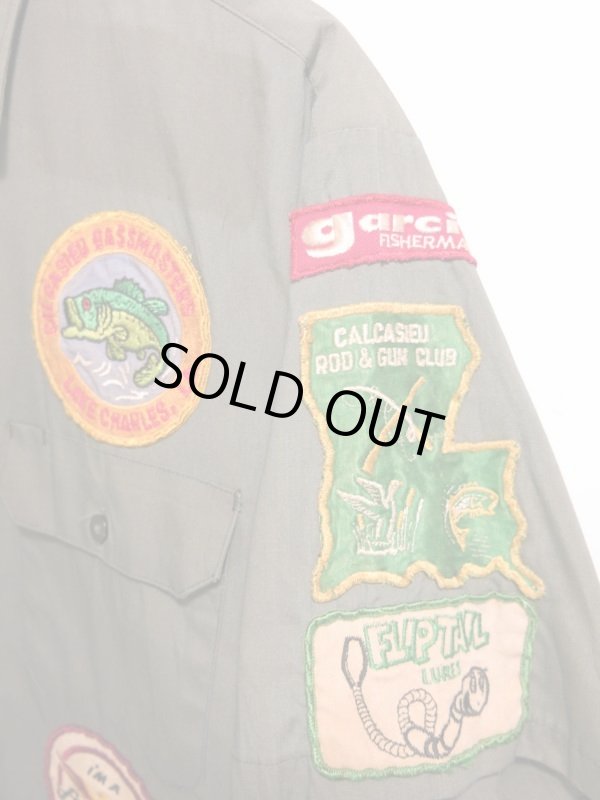 画像6: 70s Vintage FLIPTAIL garcia Heddon fenwick Bass ビンテージ バスフィッシング パッチ シャツ