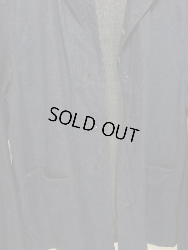 画像8: 40s Vintage US NAVY ビンテージ 米海軍 ショールカラー デニム カバーオール