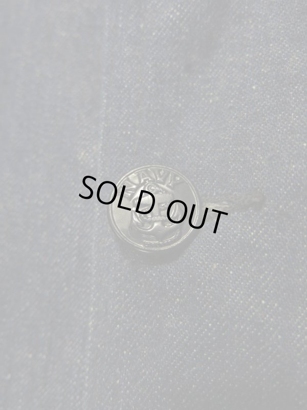 画像4: 40s Vintage US NAVY ビンテージ 米海軍 ショールカラー デニム カバーオール