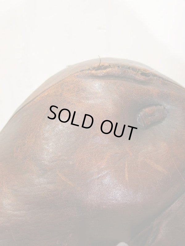 画像7: VINTAGE ビンテージ OMERSA オマーサ レザー スツール ボクサー？ナポリタンマスティフ？