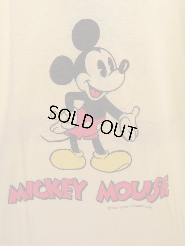 画像2: 80s Vintage MICKEY ビンテージ ミッキー Tシャツ バックプリント！ディズニー