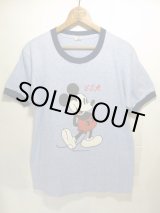 画像: 80s Vintage MICKEY ビンテージ ミッキー リンガー Tシャツ ディズニー