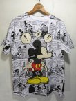 画像1: USA製 80s Vintage MICKEY ビンテージ 総柄 コミカライズ ミッキー Tシャツ ディズニー