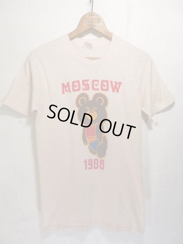 画像1: USA製 '80 Vintage MOSCOW OLIMPIC ビンテージ モスクワ オリンピック こぐまのミーシャ Tシャツ