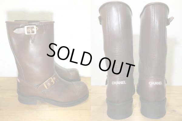 画像4: 美品 COCO CHANEL シャネル エンジニアブーツ つま先 ココマーク