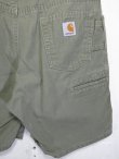 画像4: SALE！90s Carhartt カーハート ダック ペインター ショートパンツ Lカーキ