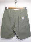 画像1: SALE！90s Carhartt カーハート ダック ペインター ショートパンツ Lカーキ