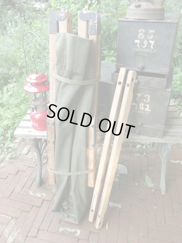 画像2: 40s VINTAGE US Army COT FOLDING CANVAS アメリカ軍 ビンテージ コット