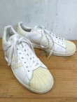 画像1: adidas アディダス SUPER STAR スーパースター 白ベージュ size10ハーフ