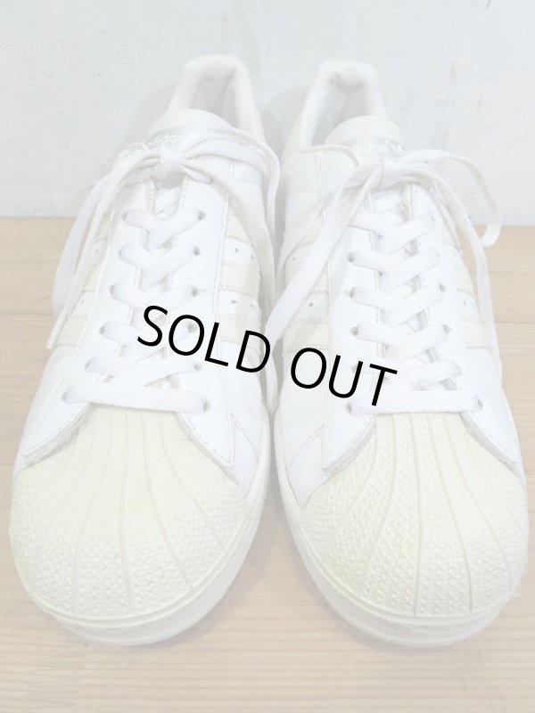 画像2: adidas アディダス SUPER STAR スーパースター 白ベージュ size10ハーフ