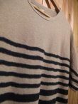 画像2: Gypsy & sons Border lose-fit T shirts natural/charcoal