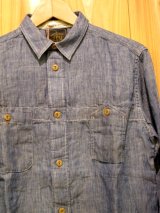 画像: 半額SALE！\16590→8295！Gypsy & sons Hickory oild Workman Shirts Blue