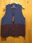 画像1: スペシャルＳＡＬＥ！\17850 → \６９００ ！ ELNEST エルネスト TRIBESMAN VEST 【INDIGO×PURPULE】