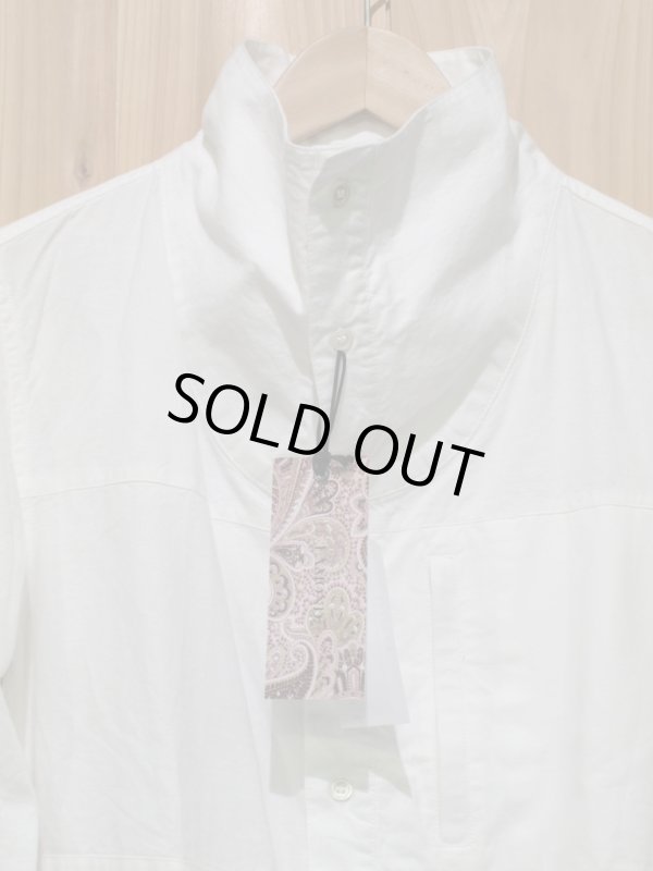 画像2: SALE！！定価￥１０２９０！ LAMOND スタンドネックシャツ　WHITE