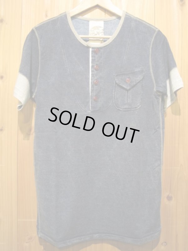 画像1: ＳＡＬＥ！送料・代引き手数料無料！定価￥１３６５０→￥９５００！　Gypsy & sons Indigo Henleyneck T-shirts インディゴ（濃）