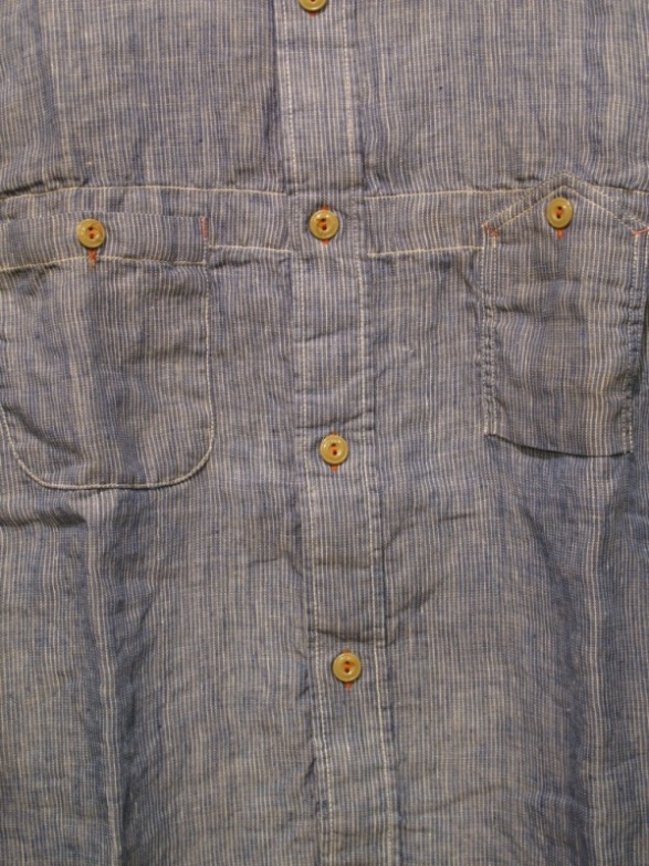 画像3: 半額SALE！\16590→8295！Gypsy & sons Hickory oild Workman Shirts Blue