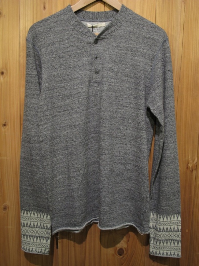 画像2: スペシャルSALE！！\13440→￥5900 ！ BIAS バイアス 袖ジャガードプリント　カットソー　CHARCOAL