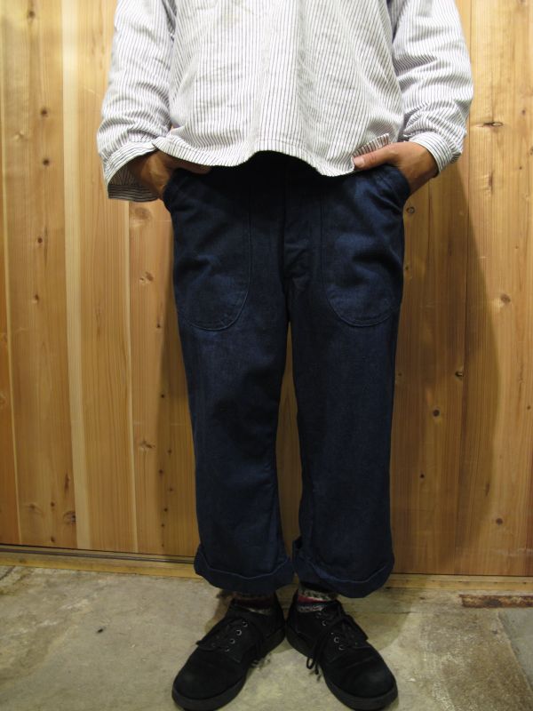 画像: SALE！！\15750→\12600！SHANANA MIL USN DENIM CROPPED PANTS