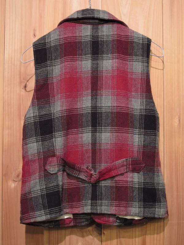 画像5: スペシャルSALE！\１４７００→\６９００ ！  La rosa de la fabrica wool check vest RED