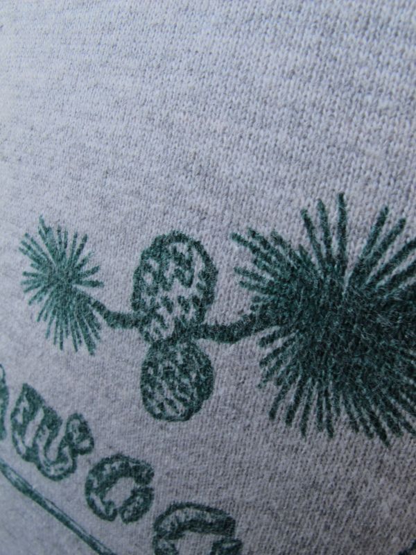 画像: 送料無料！50s VINTAGE SWEAT SHRTS {groton wood}PRINT ビンテージスウェット 染み込み