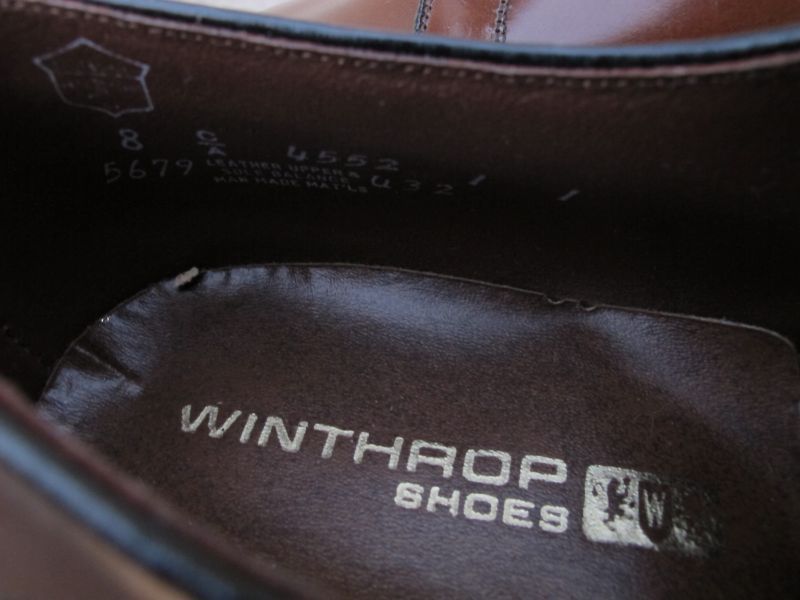 画像: 送料無料！超美品　60's 70's WINTHROP SHOES Uチップ ドレス　シューズ