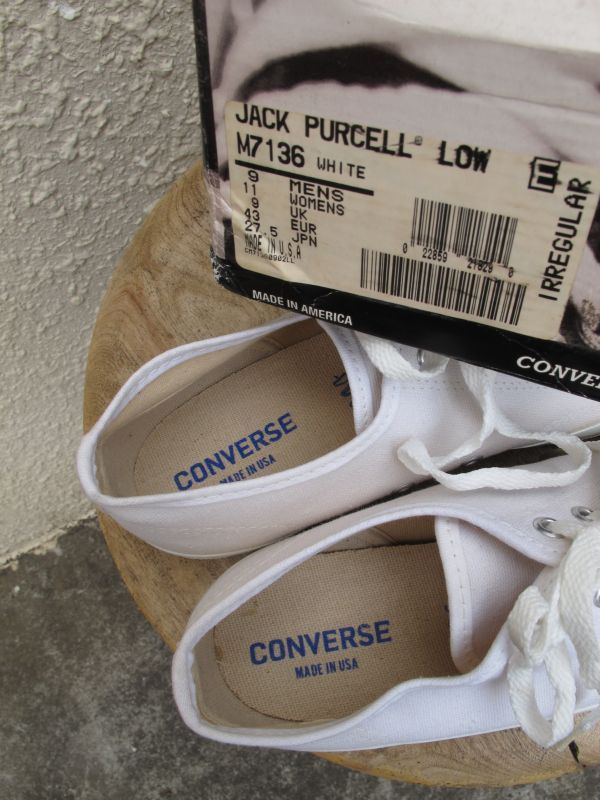 画像: USA製 デッドストック CONVERSE コンバース JACK PURCEL LOW ジャックパーセル C