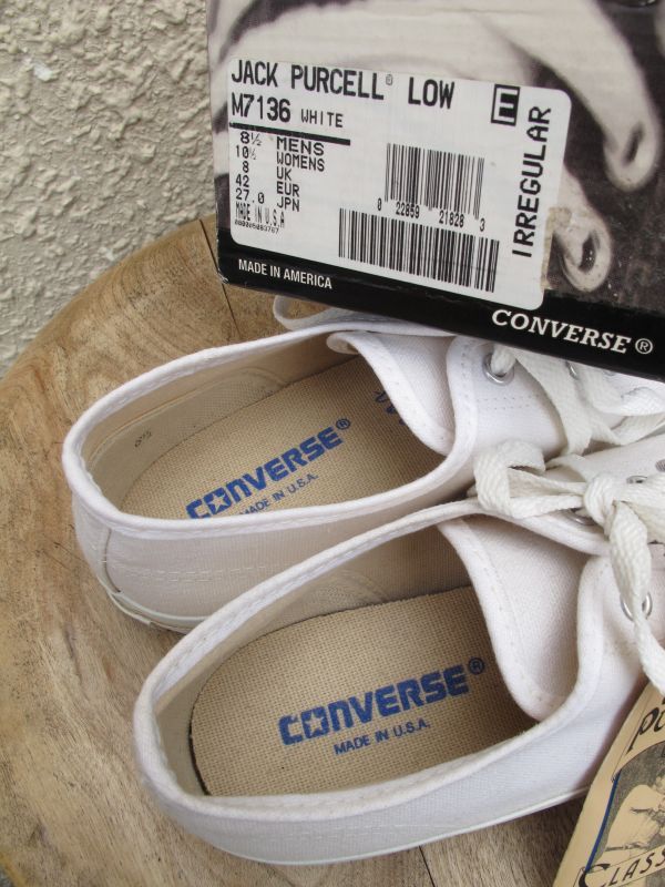 画像: USA製 デッドストック CONVERSE コンバース JACK PURCEL LOW ジャックパーセル B