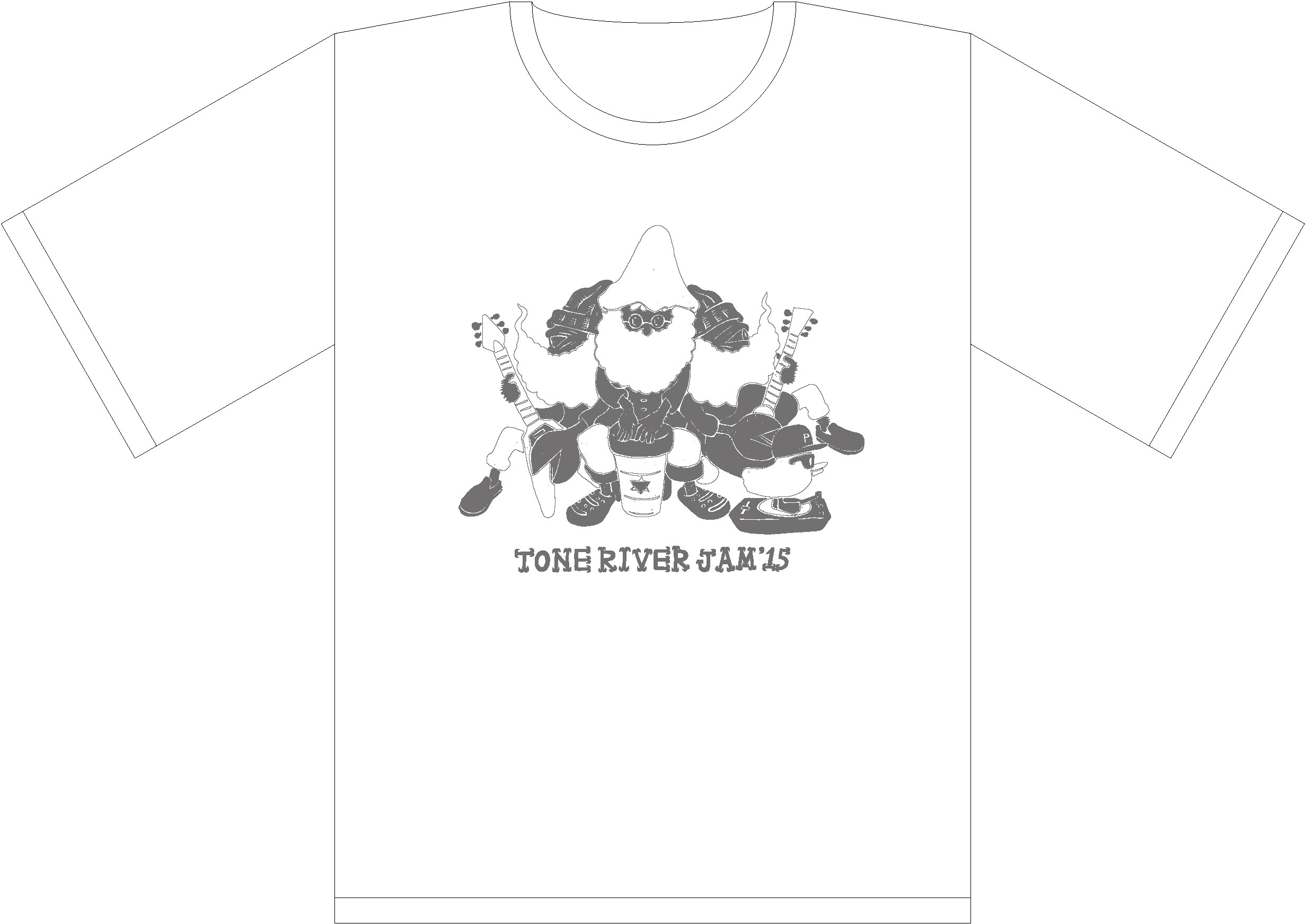 画像5: 半額ＳＡＬＥ！￥２０００→￥１０００！TONE RIVER JAM'15 オフィシャル Tシャツ ホワイト