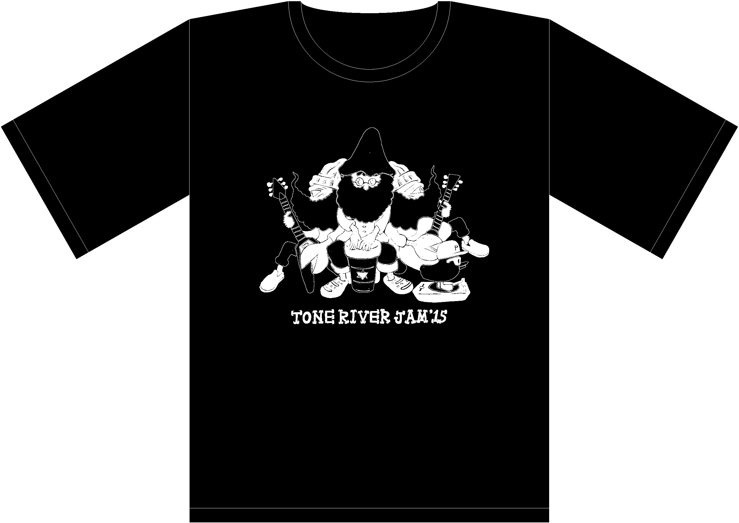 画像5: 半額ＳＡＬＥ！￥２０００→￥１０００！TONE RIVER JAM'15 オフィシャル Tシャツ ブラック