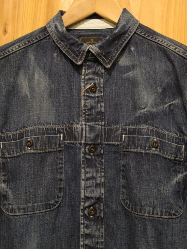 画像2: SALE！\20790→￥１００００！ Gypsy & sons 8oz DENIM WORKMAN SHIRT BLUE